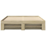 Bed Frame without Mattress Sonoma Oak 160x200 cm Engineered Wood 3295459