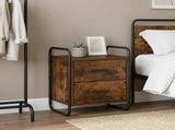 Hanging Bedside Cabinet Smoked Oak 40 x 30 x 50 cm 8013546