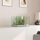 Aquarium with Storage Transparent 30 x 20 x 20 cm Glass 42020379