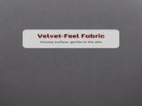 Set of Two Velvet-Feel Lotus Bar Stools - Grey T3398P377907