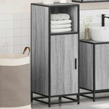 Bathroom Cabinet Grey Sonoma 35x37.5x100 cm Engineered Wood 849242