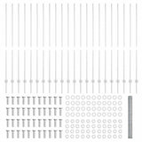 Welded Wire Fence 50 x 1.6 m Hot-Dip Galvanised Steel 3337051