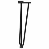 Hairpin Legs for Coffee Table 4 pcs Black 42 cm Solid Steel 4012440