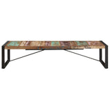 Coffee Table Multicolour Reclaimed Wood Large Durable 321589