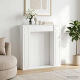 Fireplace Surround White 100 x 20 x 100 cm Engineered Wood 8006615