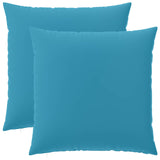 Cushion with Pillow HEERLEN 2 pcs Light Blue Polyester 928261