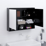 Bathroom Mirror Cabinet 80x15x60 cm MDF Anthracite 331536