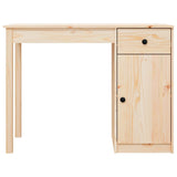 ZNTS Desk 100x50x75 cm Solid Wood Pine 814629