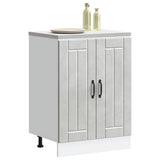 Sink Base Cabinet Lucca Concrete Grey Engineered Wood 853681