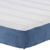 Bed Mattress with Mattress Blue 180 x 200 cm Fabric 42008304