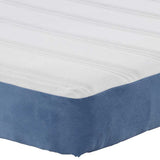 Bed Mattress with Mattress Blue 140 x 200 cm Fabric 42008294