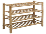 Shoe Rack with Shelf Natural 68 x 28 x 63 cm Bamboo 42028236