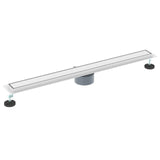 Shower Drain 2-in-1 with 360&deg Siphon Silver 90 cm 42015965