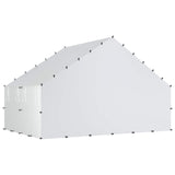 Chicken Coop with Roof Silver 300 x 200 x 190 cm 42042521