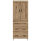 Highboard with Drawer 2 pcs Artisan Oak Engineered Wood 3415856