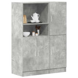 2 Piece Kitchen Cabinet Set Concrete Grey Engineered Wood 3324145