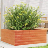 Garden Planter Wax Brown 60x60x23 cm Solid Wood Pine 847190