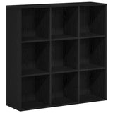 Book Cabinet Black Oak 98x29x97.5 cm Engineered Wood 862472