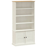 Bookcase VIGO White 85x35x170 cm Solid Wood Pine 353197