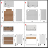 11 Piece Kitchen Cabinet Set Lyon" White Engineered Wood 3067664