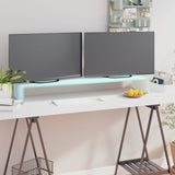 ZNTS TV Stand/Monitor Riser Glass Green 110x30x13 cm 244148