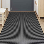 ZNTS Doormat Stripe Black and Grey 115x500 cm 4105600