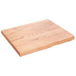 ZNTS Wall Shelf Light Brown 60x50x2 cm Treated Solid Wood Oak 363650