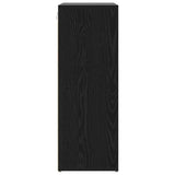 Shoe Cabinet Black Oak 77.5 x 30 x 83.5 cm Engineered Wood 875217
