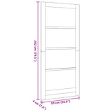 Interior Door White 93 x 202 cm Plywood 42052399