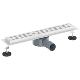 Shower Drain Line Design with 360&deg Siphon Silver 50 cm 42015979