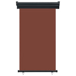 Balcony Side Awning 105x250 cm Brown 48417