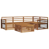 Outdoor Sofa Set 5 pcs Natural Solid Acacia Wood 3373429