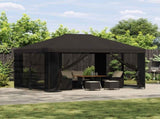 Garden Gazebo with Sidewalls 4 x 3 m Anthracite 900387