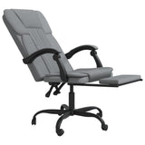 Reclining Office Chair Light Grey Fabric 349794