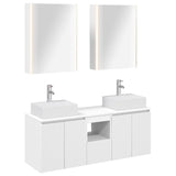 Bathroom Cabinet Set 5 pcs White Engineered Wood 3406407