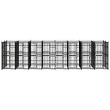 Outdoor Dog Kennel Steel 14.75 m 3097943