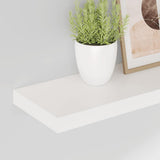 Floating Wall Shelves 2 pcs High Gloss White 80x23.5x3.8 cm MDF 323752