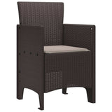Garden Chair 2 pcs Brown 53 x 49 x 85 cm Polypropylene 847454