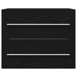 Bathroom Sink Cabinet Black Oak 60x38.5x48 cm Engineered Wood 862028