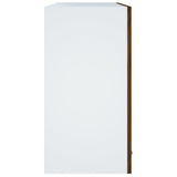 Hanging Glass Cabinet Lyon Smoked Oak 60x31x60 cm Engineered Wood 815120