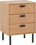 ZNTS Leon 3 Drawer Bedside 100-103-096