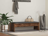 Hall Bench with Cushion Old Wood 103 x 38 x 40 cm 891566