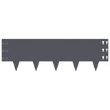 Lawn Edging 20 pcs 100 x 30 cm Steel Anthracite 8008630