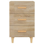Bedside Cabinet Sonoma Oak 40x40x66 cm Engineered Wood 812081