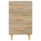 Bedside Cabinet Sonoma Oak 40x40x66 cm Engineered Wood 812081