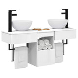 Bathroom Furniture Set 3 pcs White Engineered Wood 3405587