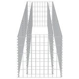 ZNTS Gabion Raised Bed Galvanised Steel 270x50x50 cm 143563