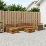 Outdoor Sofa Set 8 pcs Natural 3383647