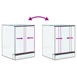 Terrarium with Storage Transparent 30 x 30 x 40 cm Glass 42020388