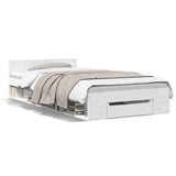 Bed Frame with Drawer without Mattress White 90x200 cm 3280797